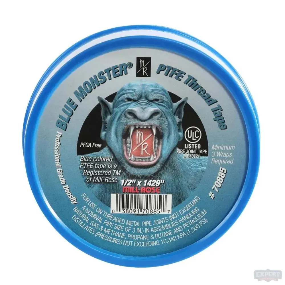 Teflón profesional Blue Monster — Mora Plumbing Caguas