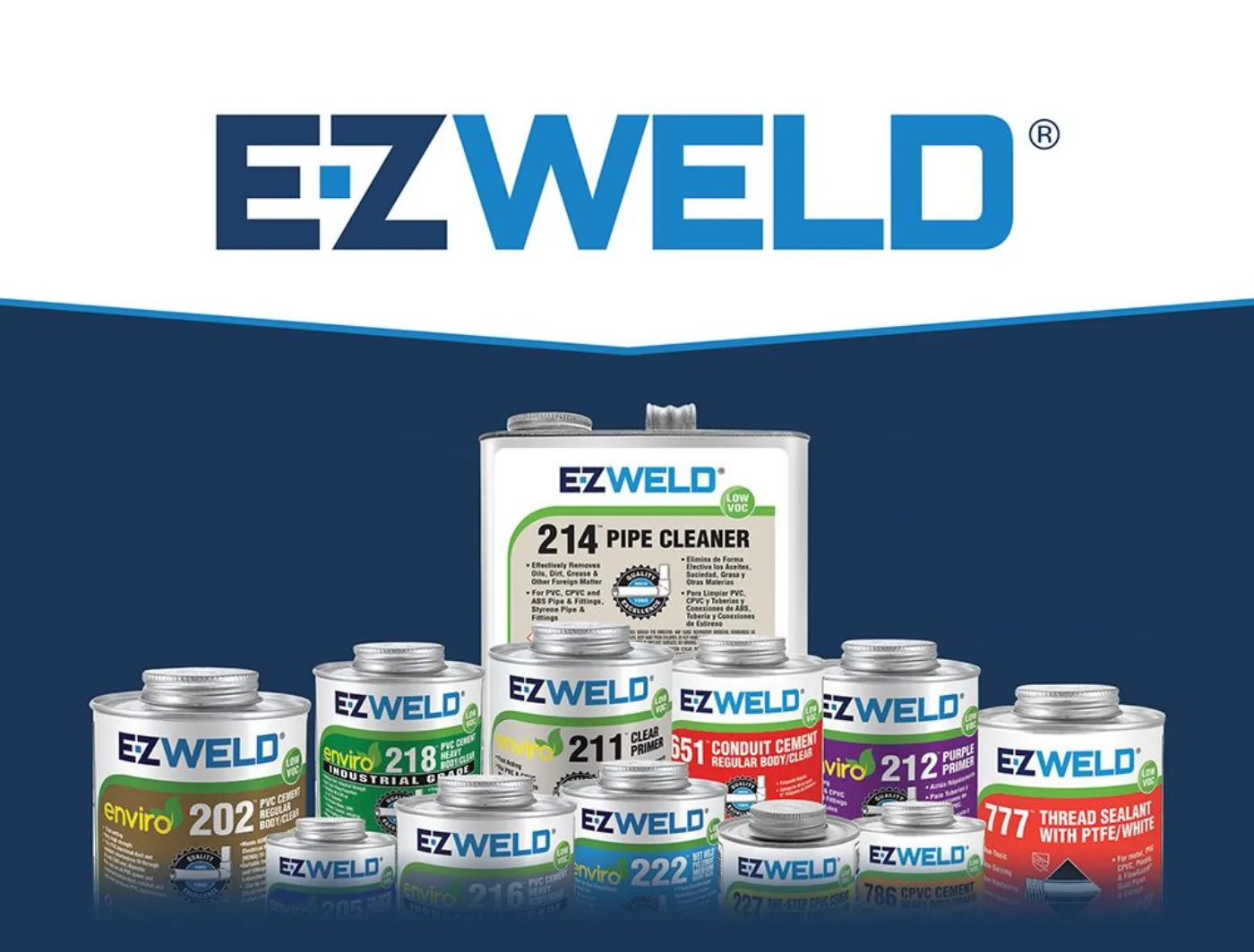 Todos los cementos y primers E-Z Weld E-Z Weld — Mora Plumbing Caguas