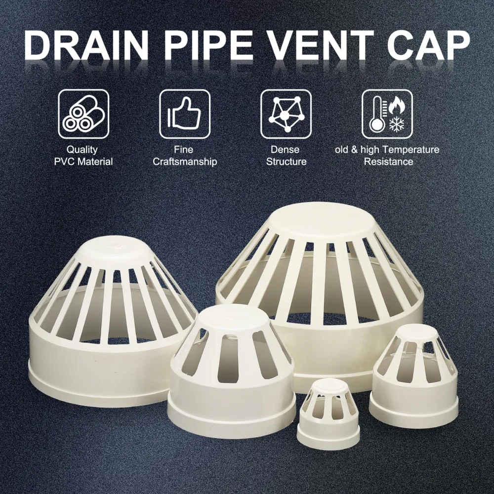 Drain pipe vent caps PVC (sombreritos de venteo) varios tama — Mora Plumbing Caguas