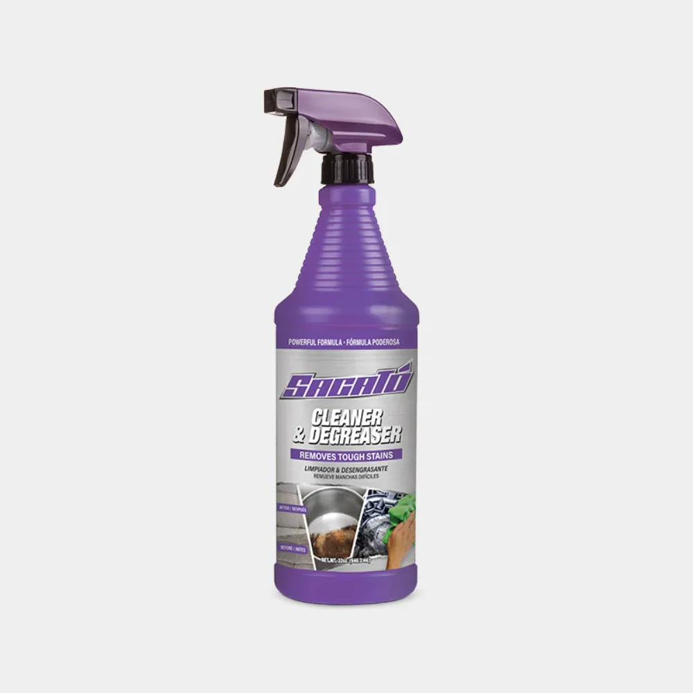 Sacato cleaner & degreaser 32oz spray morado — Mora Plumbing Caguas