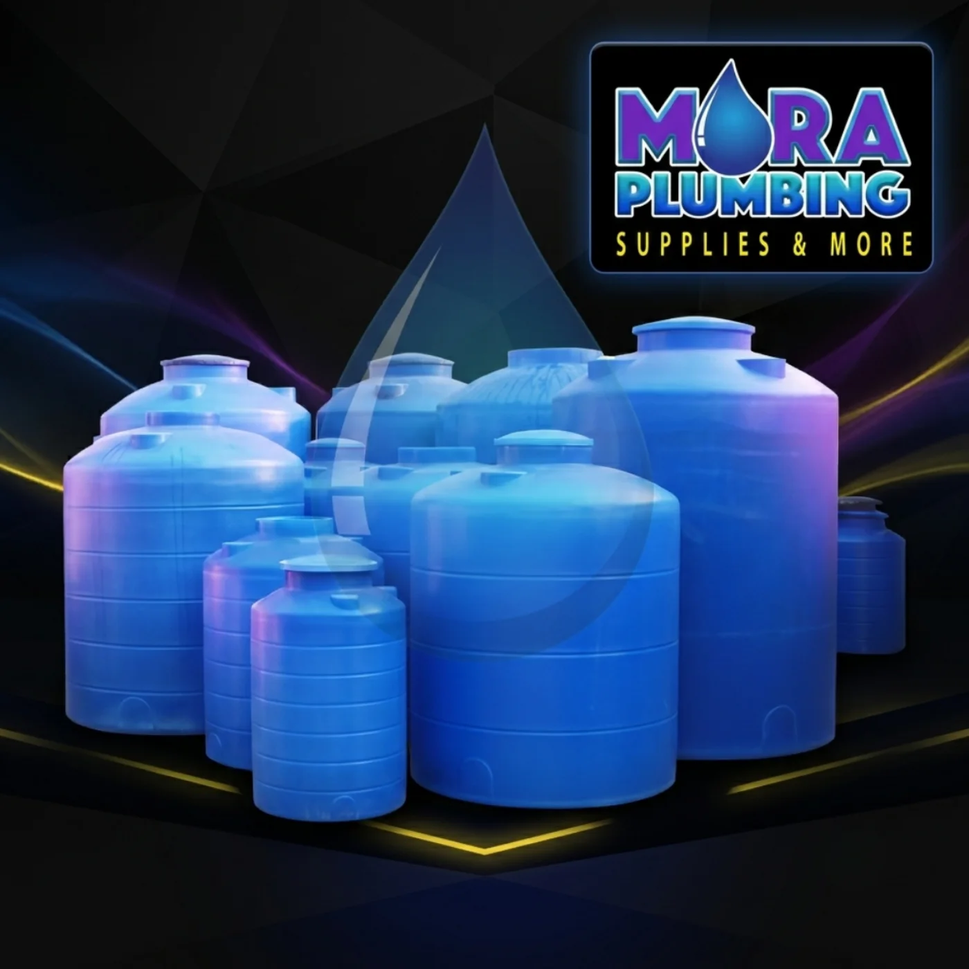 Cisternas y tanques de agua de todos los tamaños disponibles en Mora Plumbing Caguas