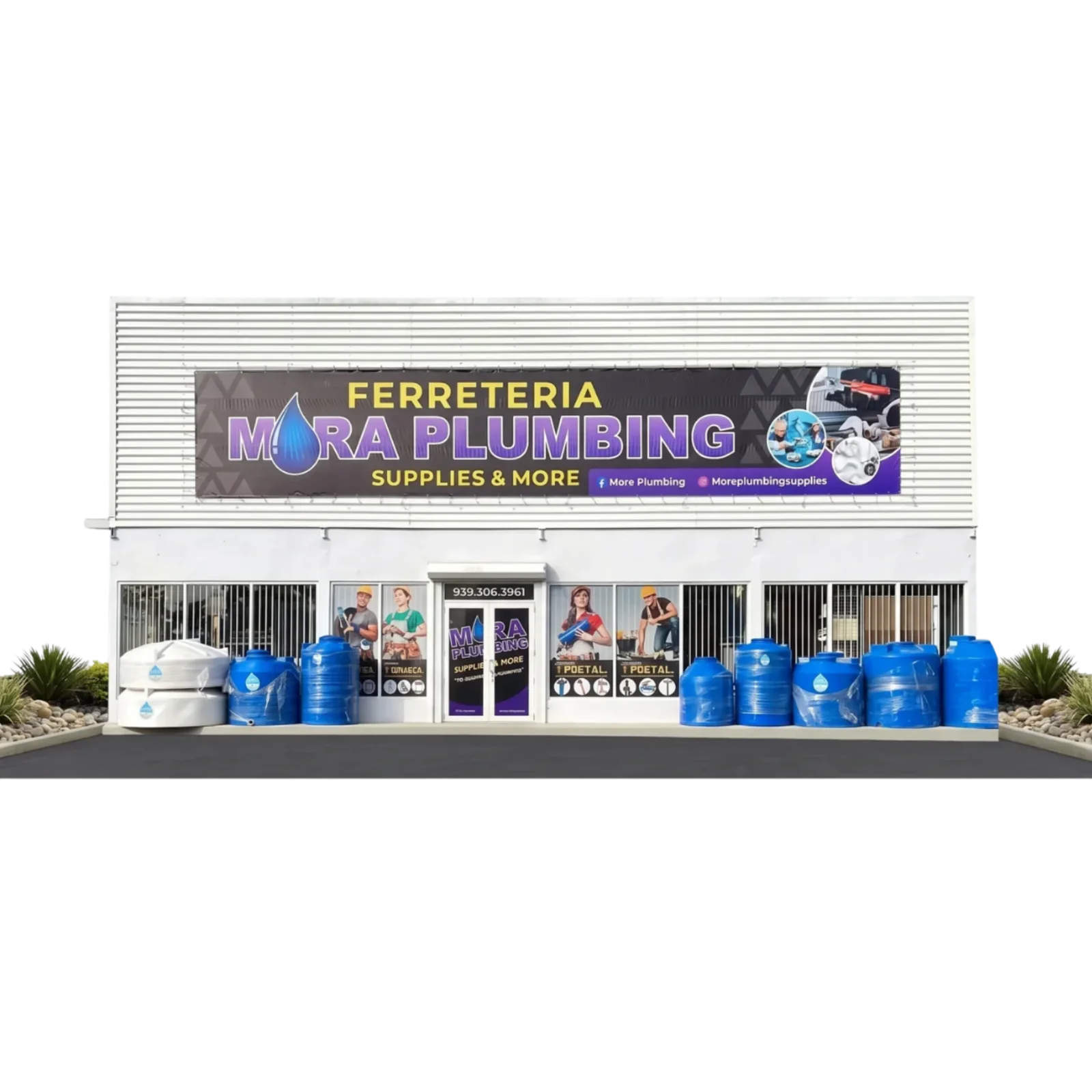Fachada de Ferretería Mora Plumbing Supplies & More en el Caguas Flea Market