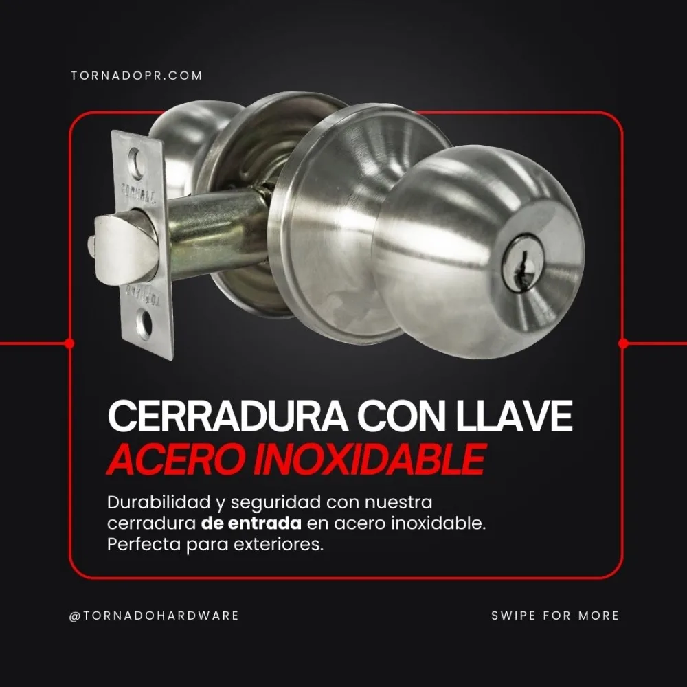 Variedad de cerraduras de entrada Tornado — Mora Plumbing Caguas