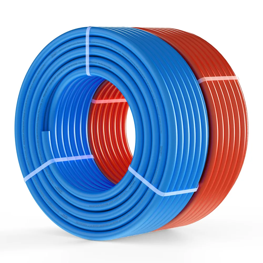 Tubo PEX reforzado 1/2 rollos 150 y 300 pies azul (frio) y r — Mora Plumbing Caguas